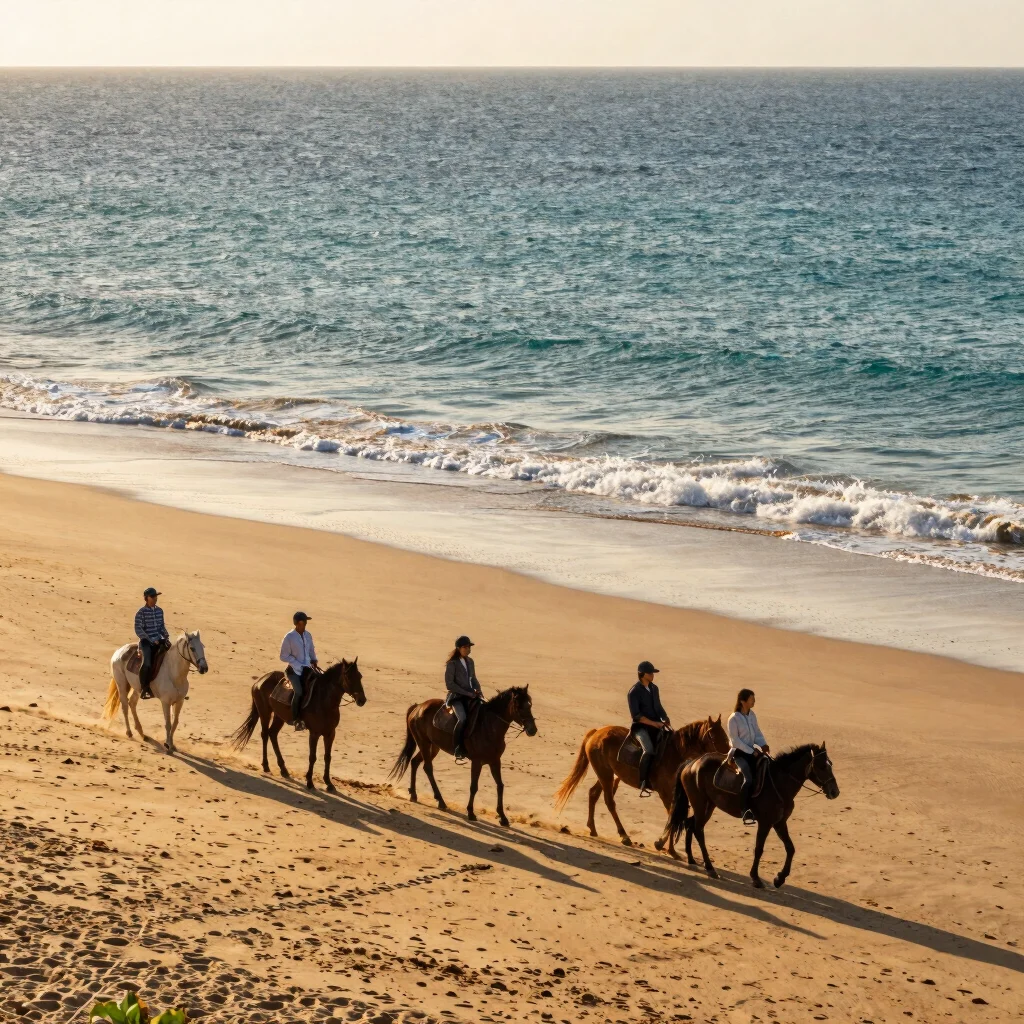 Golden Hour Horseback Beach Ride