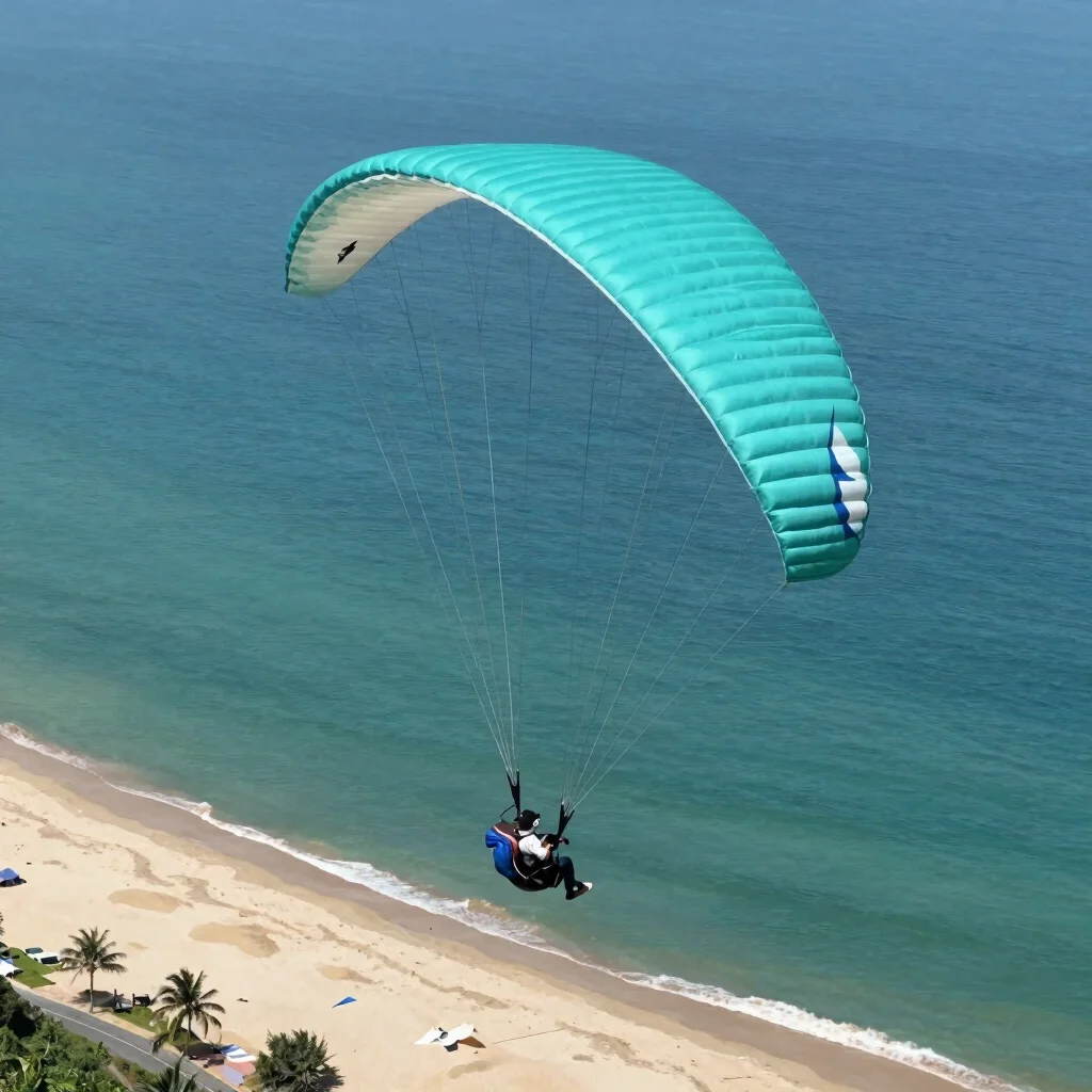 Tandem Paragliding Over Cleopatra Beach